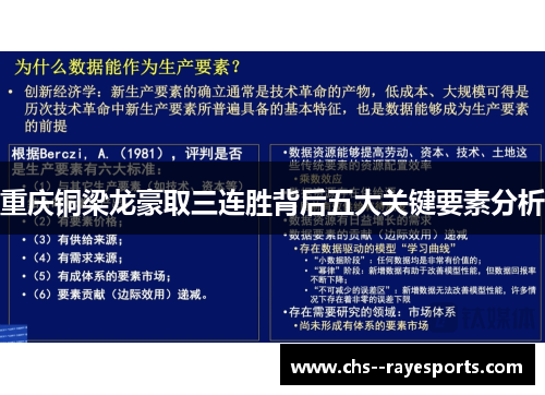 重庆铜梁龙豪取三连胜背后五大关键要素分析